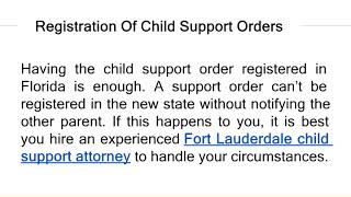 Enforce child support in florida ...