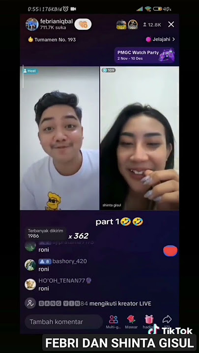 Febri Ke Shinta Gisul, Raimu Tak Croti Sisan #febry #febrian #shintagisul