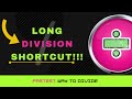 Long Division (Shortcut). Easiest Way to do Division