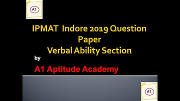 IPMAT Rohtak 2020 Q No  1 18