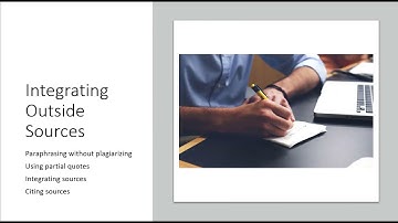 Integrating Outside Sources Final Unit Video