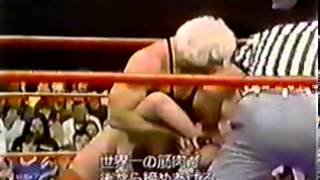 Ken Patera Puts The Clothesline And Full Nelson On Sharpe