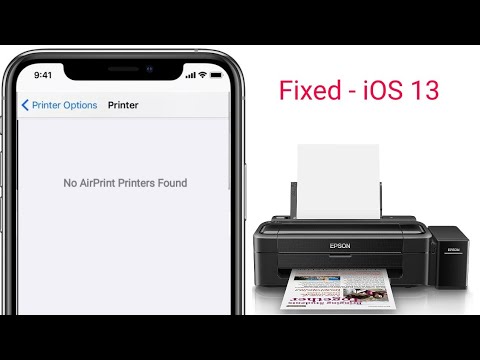 How to Fix No AirPrint Printers Founder error on iPhone and iPad after iOS 13/13.4?