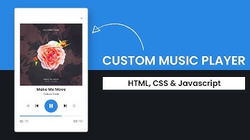 Custom Music Player Javascript | Step By Step Javascript Project