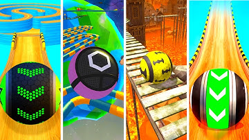 Going Balls vs Action Balls vs Rollance vs Fast Ball Jump - All level gameplay Android, IOS