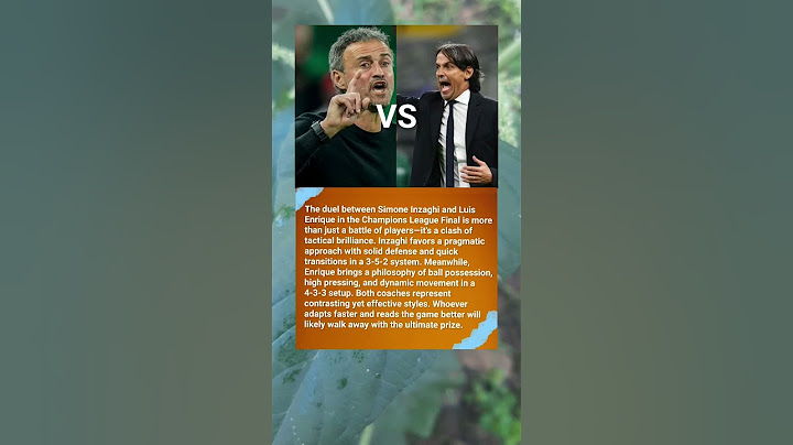 Tactical Battle: Inzaghi vs Luis Enrique – UCL Final Showdown ⚔️⚽