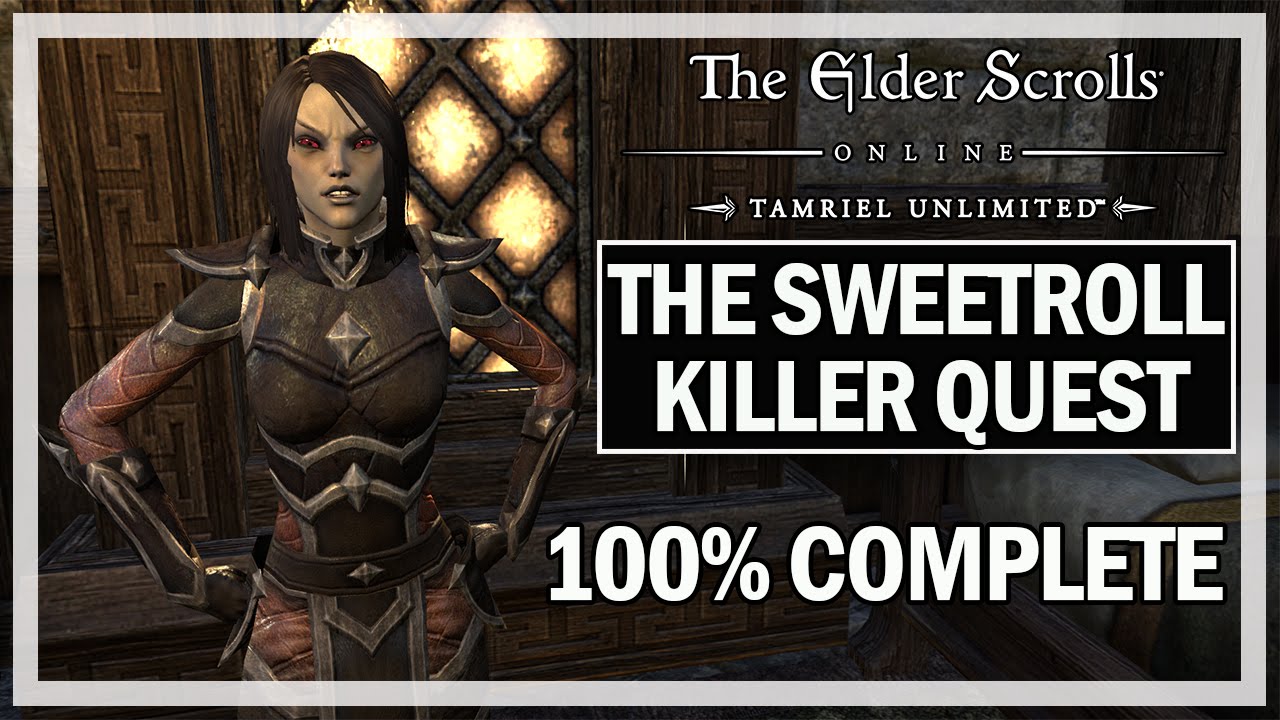 The Elder Scrolls Online "The Sweetroll Killer" Full Quest Gameplay