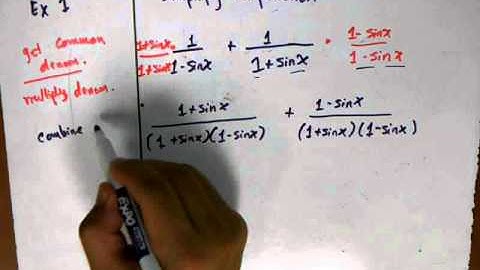 5 1 Simplify Trig Expression 2013 Nov 30 18 52 28