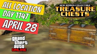 GTA Online Treasure Chest Locations April 28 | DAY 1147 ON THE CAYO PERICO ISLAND