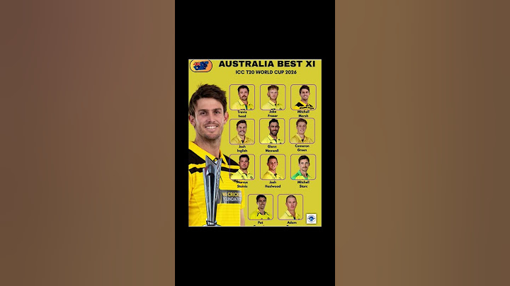 Australia Best Xi ICC T20 World Cup 2026#T20WorldCup... moreAUSTRALIA BEST XIICC T20 WORLD CUP 202