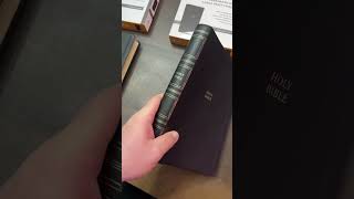 Thomas Nelson KJV Paragraph Bible genuine leather vs leathersoft.
