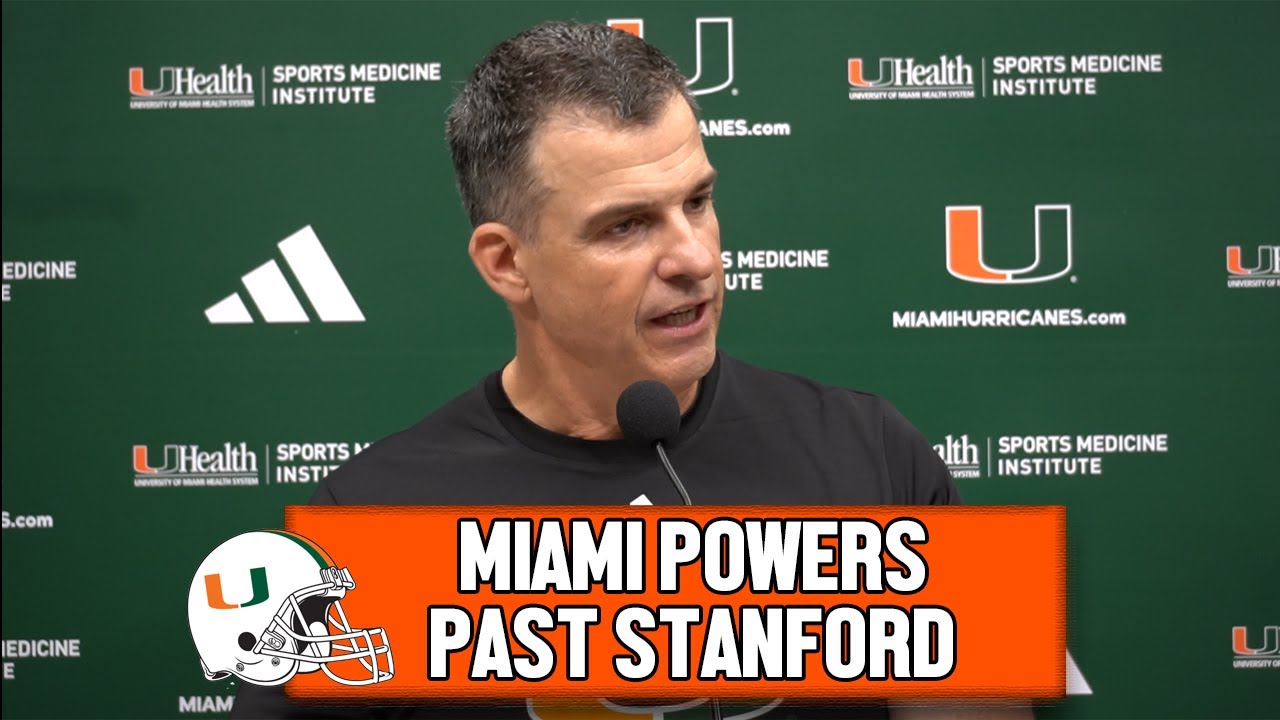 Mario Cristobal on #9 Miami's Win Over Stanford | Postgame Press Conference