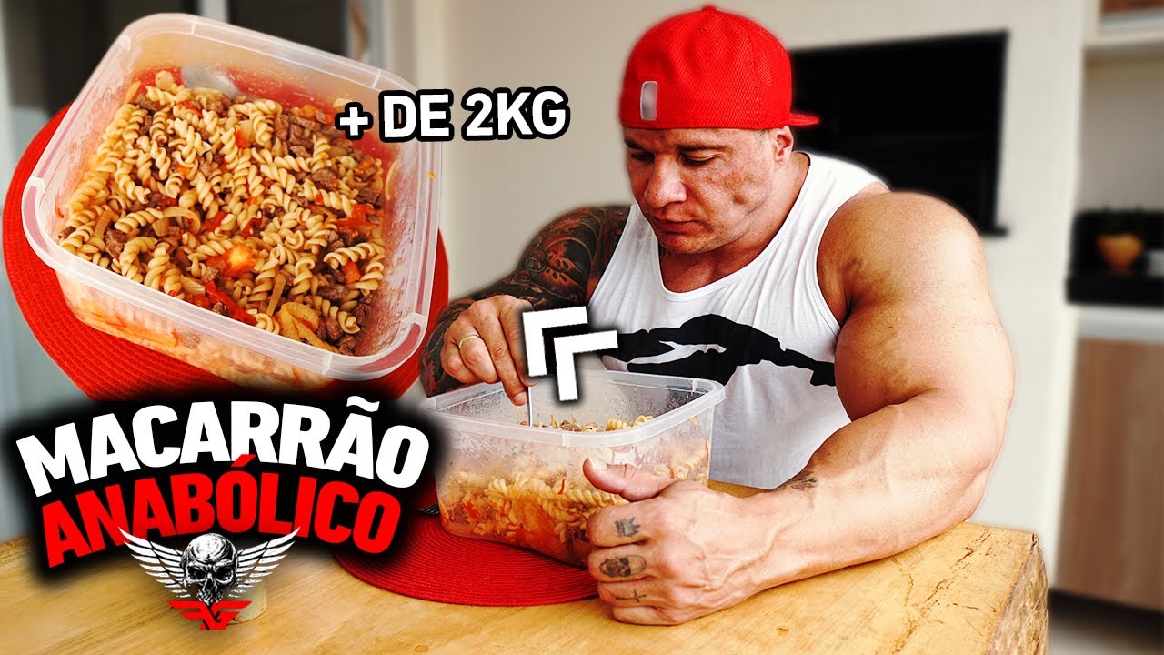 FABIO GIGA DETONA 2KG DE MACARRÃO DE PÓS TREINO