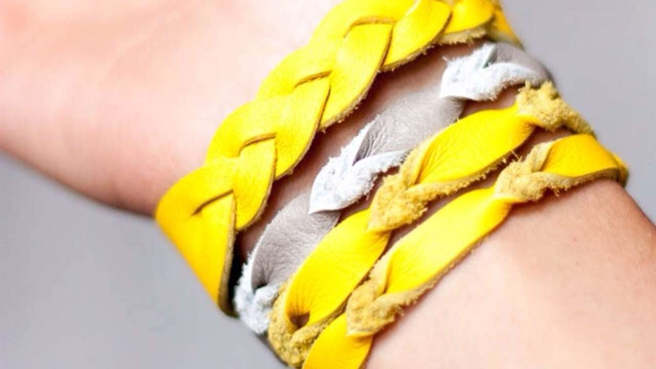 Bracciale in pelle da attorcigliare