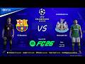 FC BARCELONA vs NEWCASTLE | 1/8 Finals 2/2 Champions League 2026 | FC 26