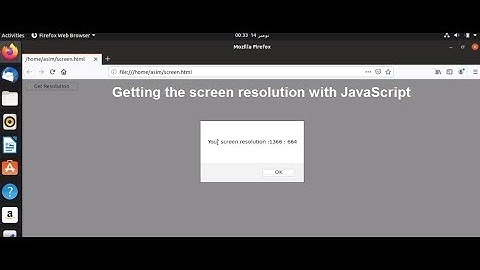 Getting the screen resolution with JavaScript