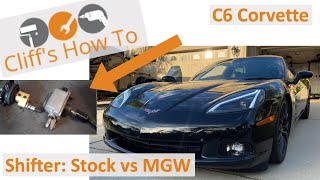 MGW Shifter Vs  Stock Corvette