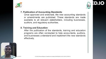 ACCOUNT STANDARDS SETTING PROCESS I S.MEENAKSHI I ASSISTANT PROFESSOR I B.COM IT I SNS INSTITUTIONS