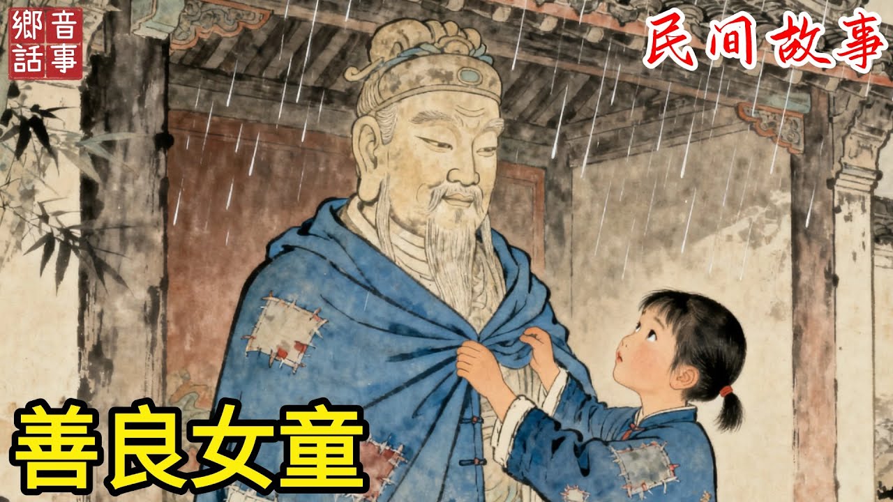 8歲的啞巴女童被全村人欺負，卻在山神廟前，給淋雨的山神像披上了自己唯一的好衣服！當晚，山神竟托夢給他說：你能說話了，第二天女童竟真能開口說話，全村人都驚呆了#故事頻道 #民間故事 #故事分享 #聽書