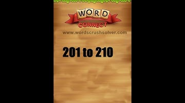 Word Connect Level 201 202 203 204 205 206 207 208 209 210