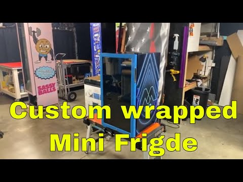 Custom Full Service Mini Fridge Wrap