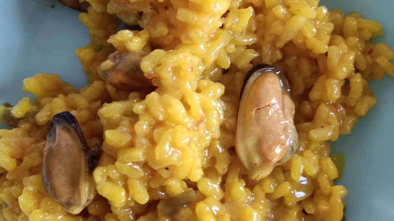 Arroz caldoso con mejillones, fácil y rico con Thermomix