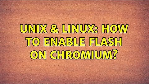 Unix & Linux: How to enable flash on Chromium? (2 Solutions!!)