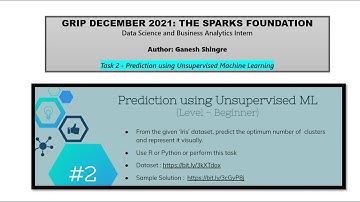 THE SPARKS FOUNDATION | Task 2 - Prediction using Unsupervised Machine Learning | Data Science