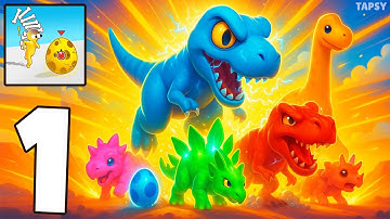 🦖 Dino Chaos Gameplay Walkthrough Levels 1–9 Wild Dinosaur Destruction! (Android,iOS)