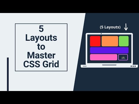 Master CSS Grid | build 5 CSS Grid Layouts 🔥 | Beginner - Master level | Responsive Design |CSS Grid