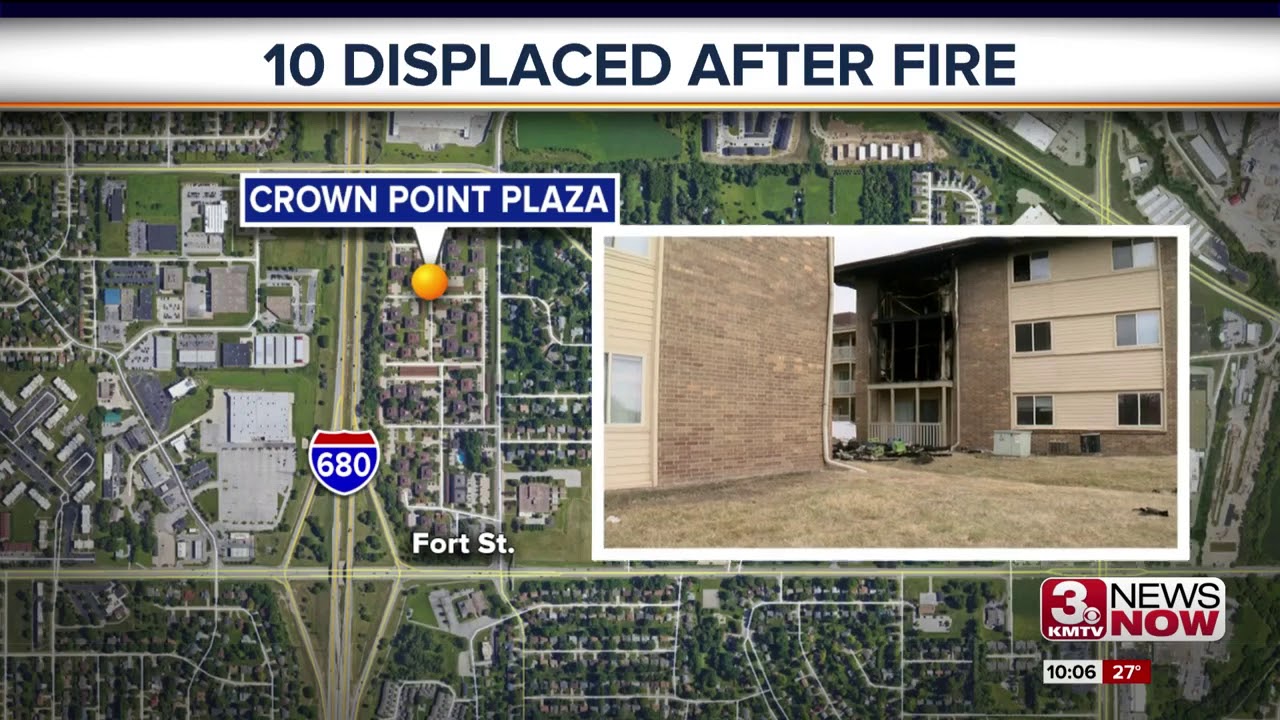 10 Displaced After Fire - YouTube