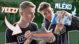 SNÍDANĚ V BOTÁCH ZA 10 000 KČ! YEEZY BOOST 350! 😮