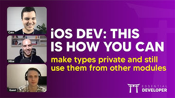 iOS DEV: This Is How You Can Make Types Private And Still Use Them From Other Modules | ED Clips