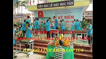 LỜI TRI ÂN TẶNG QUÝ THẦY CÔ NHÂN NGÀY NHÀ GIÁO VIỆT NAM 20/11. HS NGÔ VĨNH KHOA, THPT CẦU NGANG A