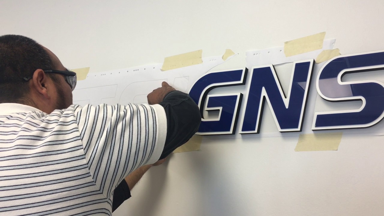 How to Install Dimensional Gatorfoam Letters - FASTSIGNS