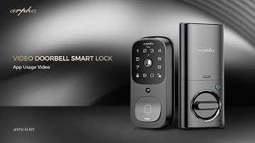 How to use Arpha App | AL501 2K Security Video Smart Lock with WiFi App Control