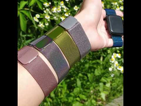 Видеообзор ремешков Milanese Loop Metal для Apple Watch.