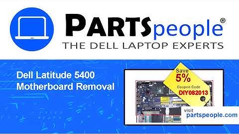 Dell Latitude 5400 (P98G001) Motherboard How-To Video Tutorial