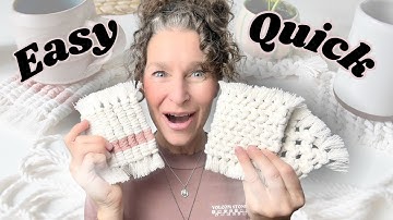 3 DIY MACRAME COASTERS | EASY Macrame Coasters