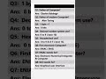 Computer related important Questions #trendingshorts #computer #prepration