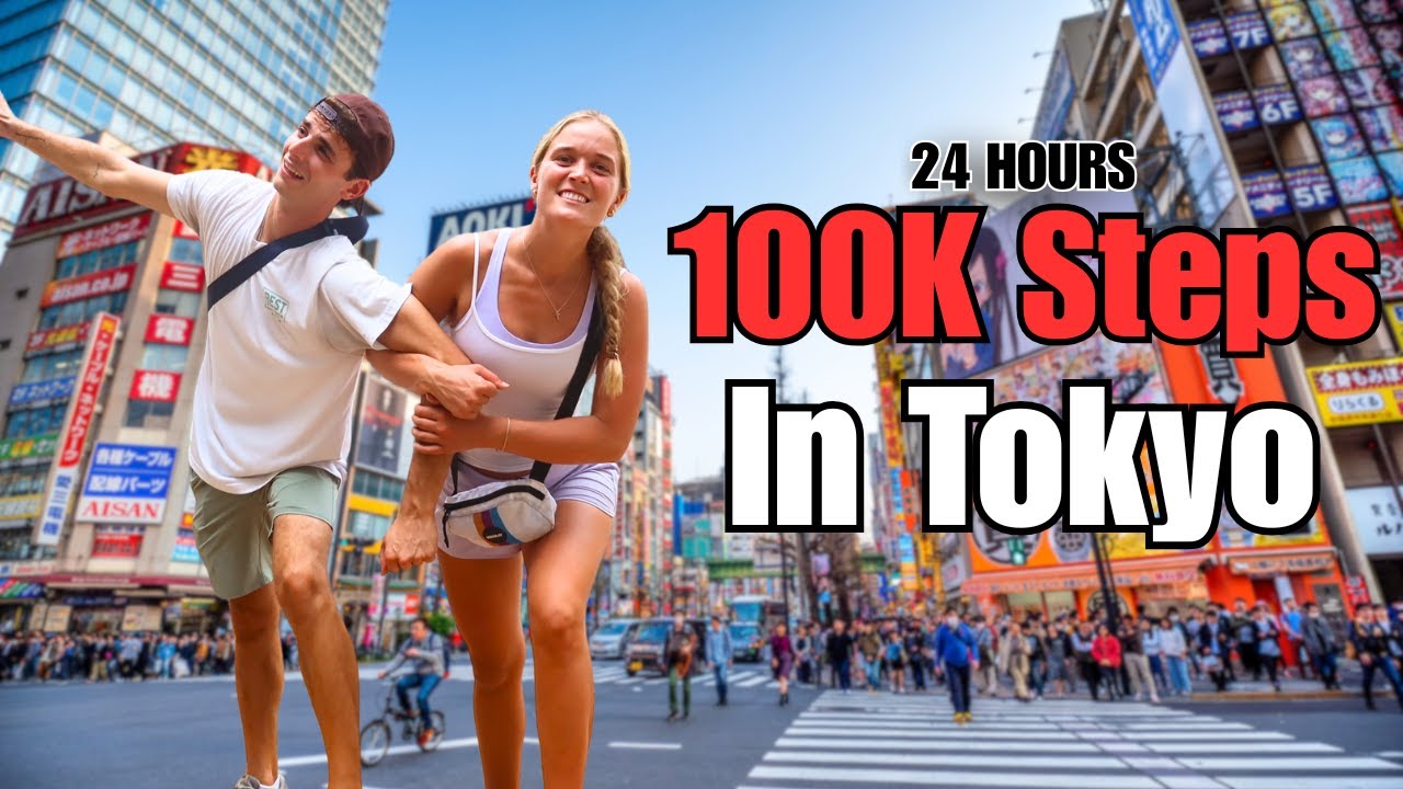 We Walked the Entire City of Tokyo IN A DAY! (100K Step Challenge)