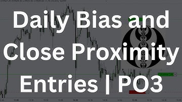 ICT - Teaches How to Identify Daily Bias and Close Proximity Entries For PO3