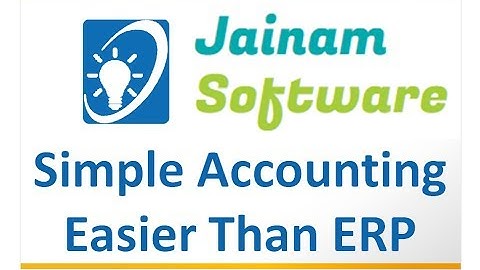 Accounting Software Demo Simple | Jainam Software
