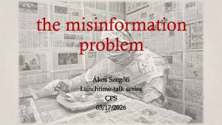 Lunchtime Talk – Ákos Szegofi 3/17/26