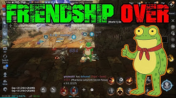 MIR 4 | LIONHEART | FRIENDSHIP OVER? 🐸🐸 #mir4 #lionheart #wemade #mmorpg #pvp #gaming #gamingvideos