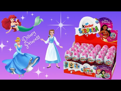 *ASMR*Disney Princess Kinder Surprise Eggs Mystery Unboxing🧚‍♀️No talking🗣️🚫#unboxingvideo