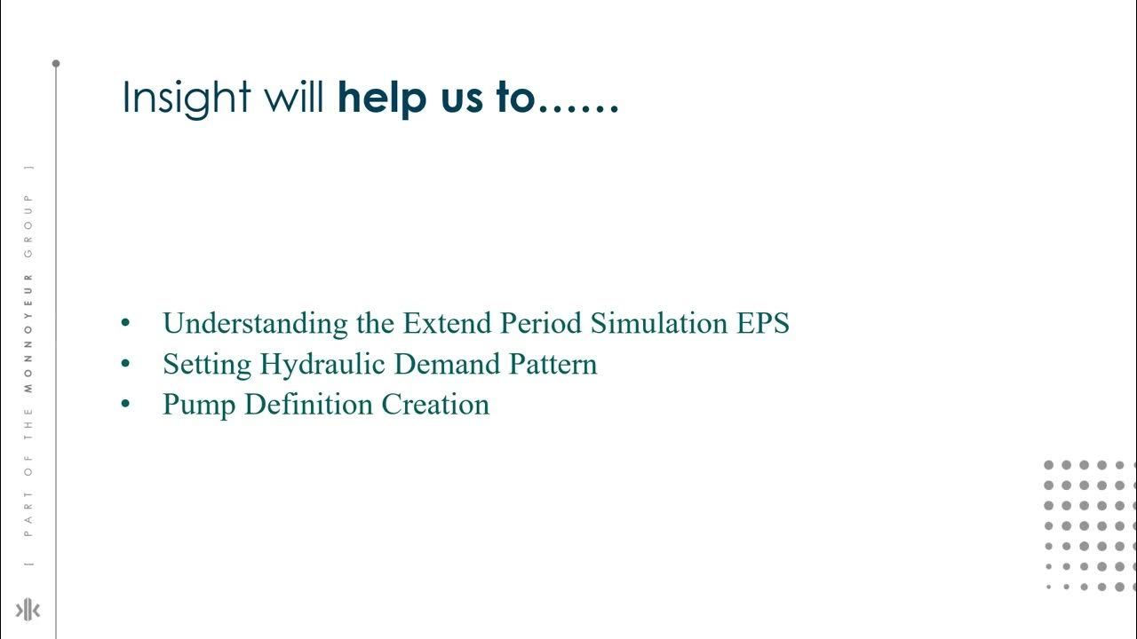 WaterGEMS EPS Simulation & Pump Definition Creation YouTube
