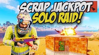 SCRAP JACKPOT FROM A SOLO SILENT RAID! - Rust Solo #2