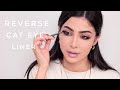 VIRAL reverse cat eye liner 😼 tips and tricks for the perfect reverse cat eye