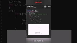 c++pattern program tutorial video || #shorts #shortvideo #youtubeshorts #coding